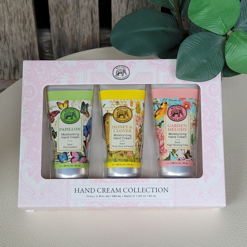 Stonewall Kitchen Hand Cream Trio: Papillion, Honey & Clover, Garden